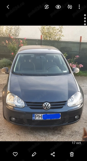 Vând Golf 5, 1.4 MPI, 2008, unic proprietar, ITP valabil, perfectă funcționare, anvelope Dunlop noi  - imagine 5