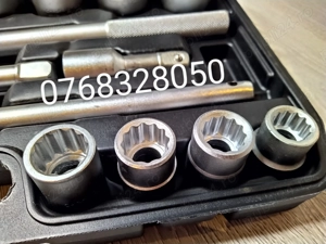 Set 21 chei tubulare Profesionale Boxer 12 puncte 3/4" 19-50mm - imagine 6