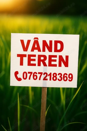 Teren în Dumbrăvița cu frot generos