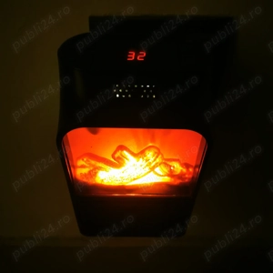 aeroterma portabila cu lumina de veghe radiator incalzitor cabina ghereta ghiseu taraba - imagine 3