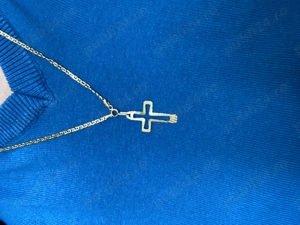 Lanț aur 14k cu pandantiv  - imagine 2