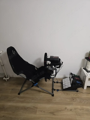     Set complet pentru simulare auto   Volan + Pedale + Schimbător + Scaun Playseat 