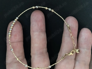 Brățară aur 14 k, semifixa  - imagine 2