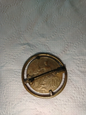 Broșă veche datata din 1912