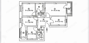 Apartament 4 camere, decomandat, 77,66 mp – Cartier Primăverii, Botoșani