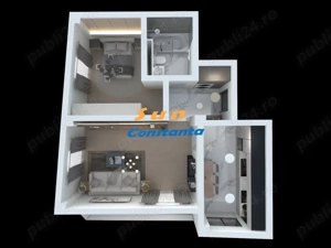 Apartament 2 Camere, Et. 3, 60 mp  - 78.000 EUR - imagine 8