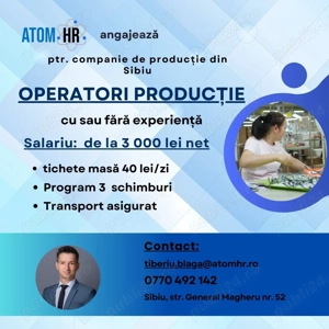 Angajăm URGENT   Operatori Producție (cu sau fără experiență)!