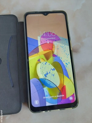 [A12] Vând Samsung Galaxy A12 albastru [sticla spartă dar funcțional] [poze reale]