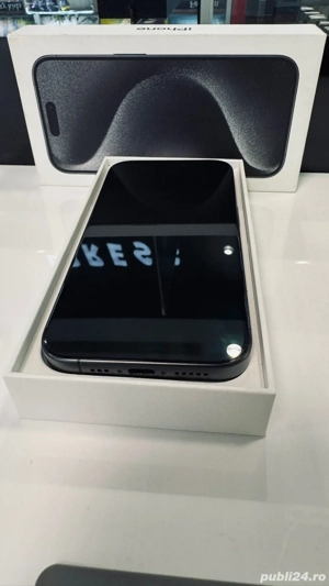 Iphone 15 Pro Black Titanium - imagine 2