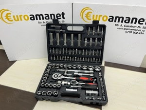 Trusa scule, Champion, chei tubulare, 108 de piese, negru -I-