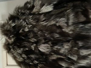 Haină piele cu vulpe naturală  - imagine 2