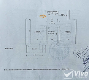 HALA CENTRALĂ, Str. Costache Negri   Ap 2CD, 52Mp, Bloc 1984 - imagine 10
