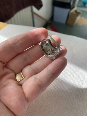 Inel aur alb dimensiuni 17,5