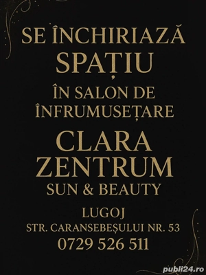 spatiu de inchiriat salon