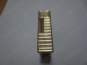 Bricheta originala,rara de colectie St Dupont Small Ligne 1 PS anii 80,placata cu aur 24k