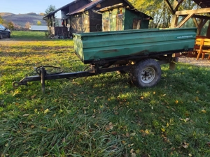 Remorca basculantă pentru tractoraș japonez - imagine 3