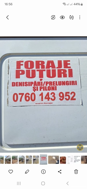 foraje puțuri apa prelungirii denisipări și piloni 