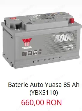 Ofertă!! Baterie Yuasa, 75Ah / 710A - imagine 6