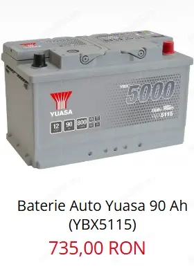 Ofertă!! Baterie Yuasa, 75Ah / 710A - imagine 7