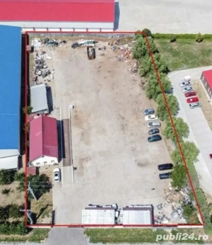 Depozit-Teren 4000 mp. clădire administrativă, cântar curte betonată, Palota. - imagine 2