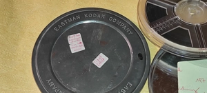 rola pelicula 8 mm pt. aparate proiectie CUTIE metalica KODAK  ROLA PLASTIC EUMIG -  - imagine 2