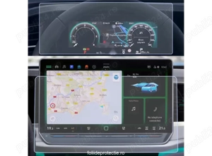 Volkswagen Passat B9 2024+ Set (2 buc.) Folii de Protectie Ceasuri si Navigatie 15" inch - HD-Premiu