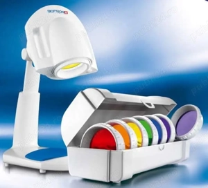 Bioptron pro.1 cu setul de 7 lentile color therapy, suport de masa - imagine 1