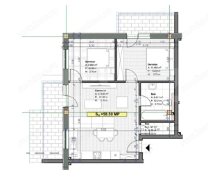 Apartament de 3 camere, 59 mp, posibilitate garaj, zona Terra - imagine 7