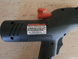 Pistol electric silicon parbriz Power Push cu acumulator și încărcător