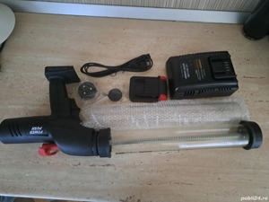 Pistol electric silicon parbriz Power Push cu acumulator și încărcător - imagine 3