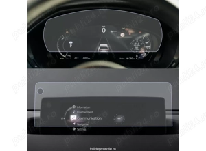 Mazda CX80 2025+ Set (2 buc.) Folii de Protectie pentru Navigatie si Aer Conditionat - HD-Premium Fo