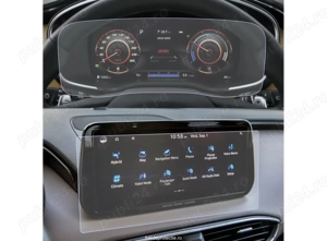 Hyundai Santa Fe 2021+ Set (2 buc.) Folii de Protectie pentru Ceasuri Navigatie - HD-Premium FoliaTa