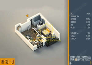 PROMO EXCLUSIV – Studio modern et 1 Titan-Pallady-Metrou bloc nou - imagine 2