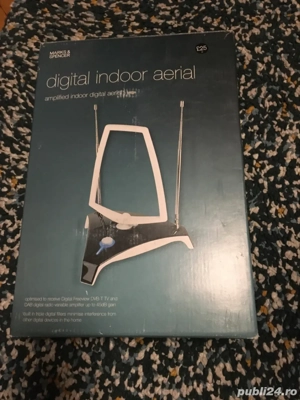 Antena radio tv digital cu amplificator  - imagine 1