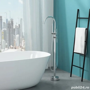 Baterie cada freestanding argintie