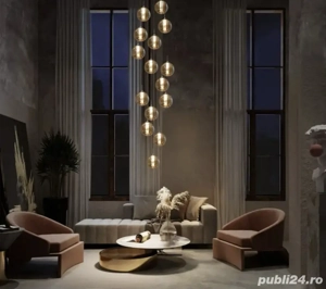 Lustra candelabru living reglabil 15 becuri