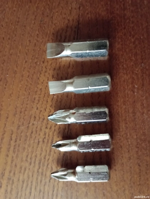 5 Biți tip șurubelniță pentru bormașina 