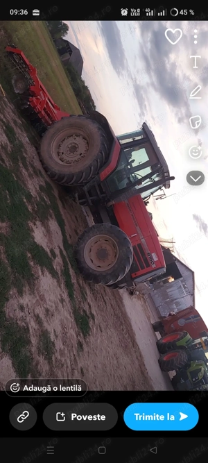 Vând tractor cu plug și disc