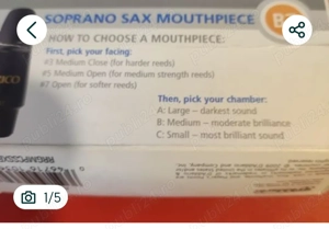 Vând muștiuc sax sopran  - imagine 5