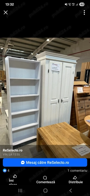 Dulap alb lemn de pin