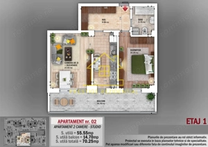 Ap. 2 Camere 70mp, Grigorescu-Metrou-parc IOR-Titan - imagine 5