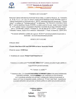 John Deere 6230 Cu Incarcator (_ _) - imagine 10