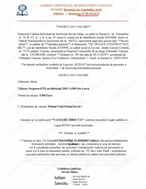 Tractor Massey Ferguson 6270 (_ _) - imagine 10