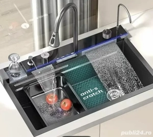 Chiuveta bucatarie multifunctionala neagra