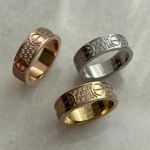 Inel Cartier Love cu Cristale Aplicate