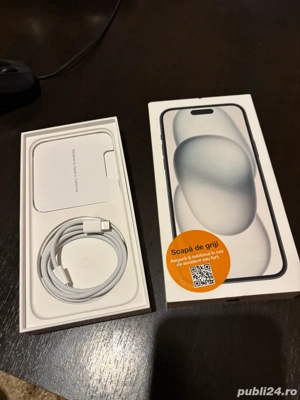 iPhone 15 PLUS 128Gb la CUTIE Garanție 10Luni Baterie90% Schimb cu AIR - imagine 5