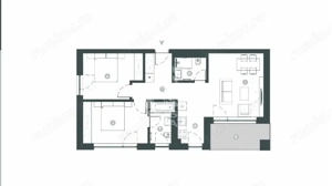 Apartament cu 3 camere,  2 bai, decomandat, incalzire in pardosela