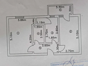 Apartament 2 camere decomandat, etaj 2, bloc din caramida + boxa la subsol