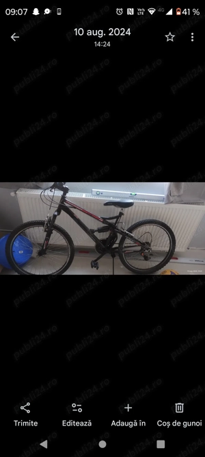 Vând bicicletă Mountain Bike 24" Terrana