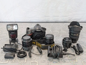 Nikon D810 + Nikon 18-35mm + Nikon 50mm + flash + tuburi +altele cadou